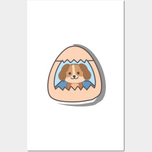 Dog in The Egg Posters and Art